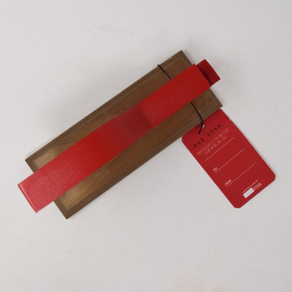 Rae Dunn Merry Christmas Red Sleigh Wood New - Picture 6 of 12